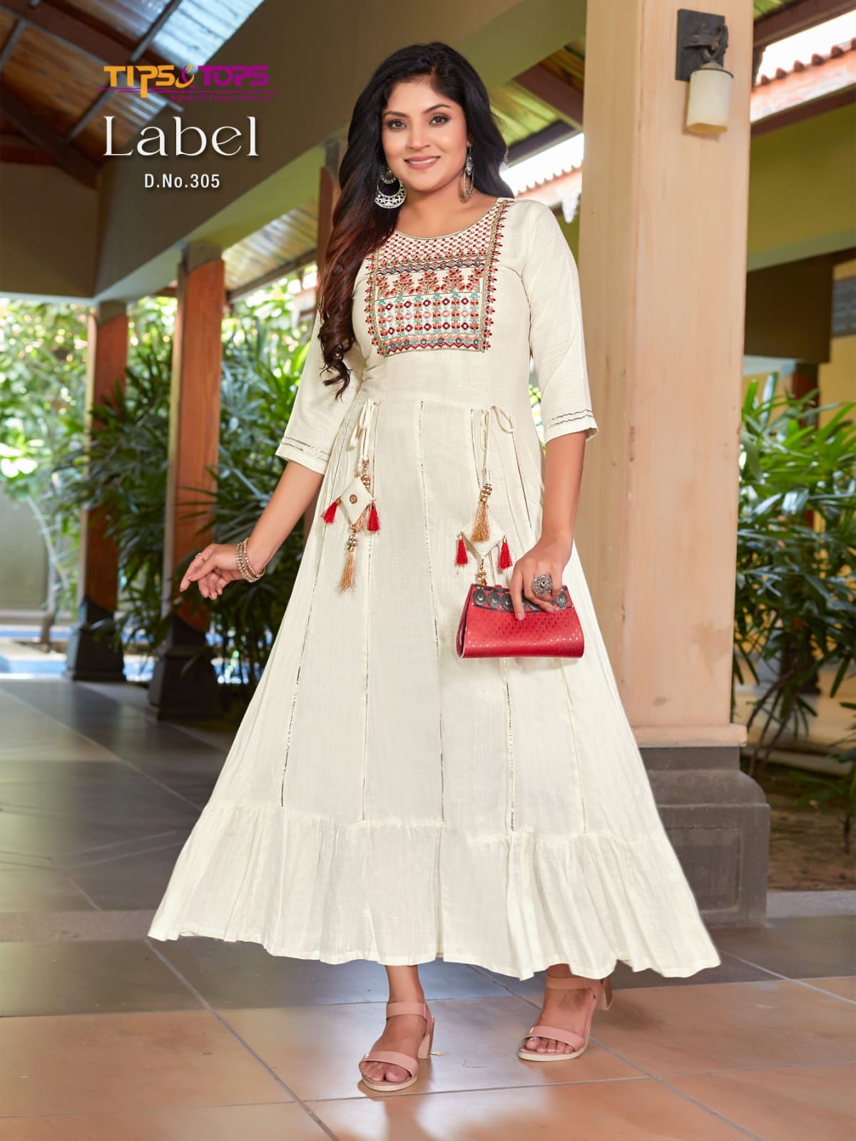 Tips And Tops Label 3 New Festive Wear Designer Long Anarkali Kurti Collection